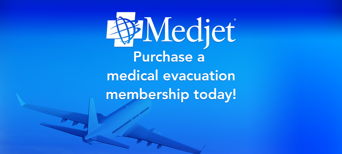 Purchase a medical evacuation membership today!
